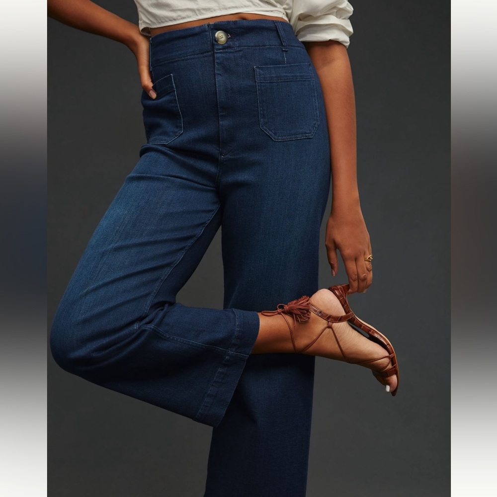 Pilcro The Skipper Wide-Leg Jeans - Anthropologie